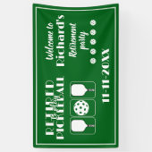Ruhestand ist müde, Pickleball zu spielen Moderne  Banner (Vertikal)