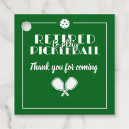 Ruhestand ist müde, Pickleball zu spielen Moderne  Geschenkanhänger