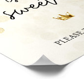 Ruhestand ist süße, müde Gastgeschenk-Zeichen Poster (Ecke)