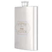 Ruhestand ist wie langen Ferien Flachmann (Links)