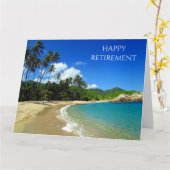 Ruhestand karibischer Strandträume Karte (Gelbe Blume)