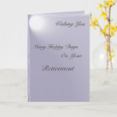 Ruhestand Karte (Gelbe Blume)