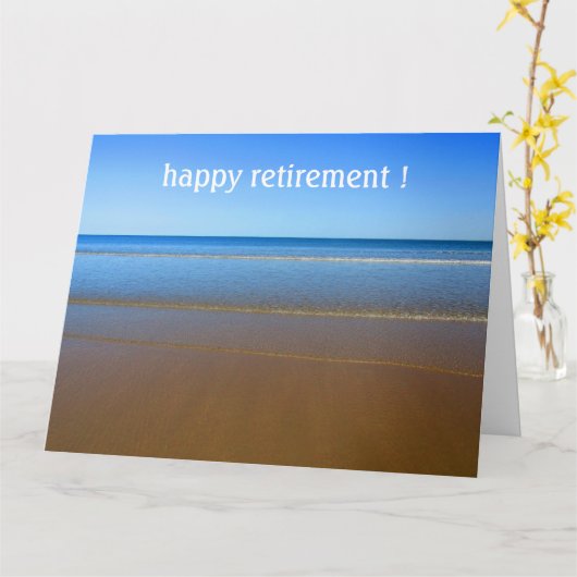 Ruhestand Karte (Gelbe Blume)