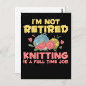 Ruhestand Knitter Crochet Remüde Garne Lover Postkarte (Vorne/Hinten)