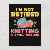 Ruhestand Knitter Crochet Remüde Garne Lover Postkarte (Vorderseite)