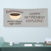 Ruhestand: Längste Kaffeepause der Welt Banner (Messe)