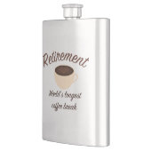 Ruhestand: Längste Kaffeepause der Welt Flachmann (Links)