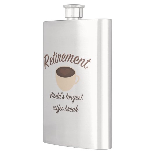 Ruhestand: Längste Kaffeepause der Welt Flachmann (Links)