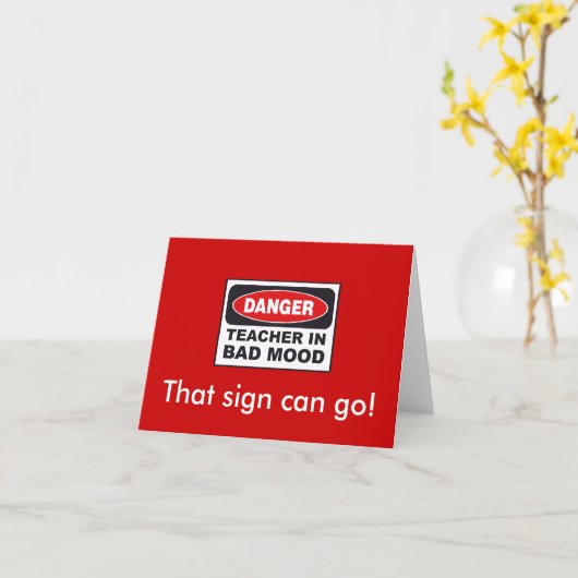 Ruhestand - Lehrer Karte (Gelbe Blume)