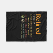 Ruhestand-Liebhaber 2022 lustig Fleecedecke (Vorderseite (Horizontal))