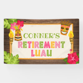 Ruhestand Luau Fahne Banner