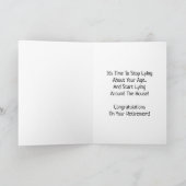 Ruhestand lustige Glückwünsche Toast aufhören zu l Karte (Innenseite)