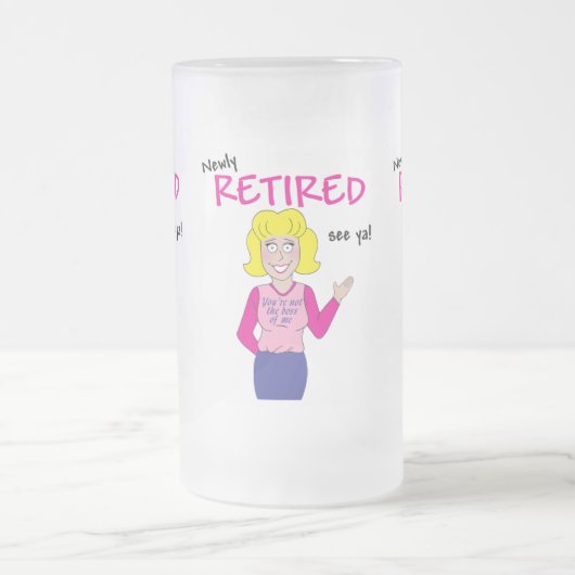 Ruhestand Mattglas Bierglas (Mittel)