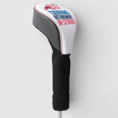 Ruhestand mit Humor - Lustiger Flamingo  Golf Headcover (angewinkelt)