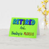 Ruhestand nach Florida Karte (Gelbe Blume)