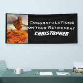 Ruhestand, Name, ausgewogener Rock Jumbo Banner (Messe)