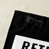 Ruhestand nicht mein Problem Gag Spaß Funny Retire Strandtuch (Beispiel)