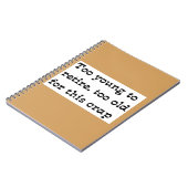 Ruhestand Notizblock (Linke Seite)