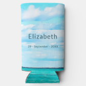 Ruhestand Ocean Sky Blue Momento Modern Selters Dosenkühler (Rückseite)