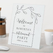 Ruhestand Party Begrüßungszeichen Sockelschild (In Situ)