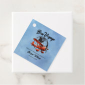 Ruhestand Party Bon Voyage Travel Globe Flugzeug Geschenkanhänger (Beispiel)