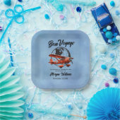 Ruhestand Party Bon Voyage Travel Globe Flugzeug Pappteller (Party)