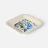 Ruhestand Party Colorful Griechenland Village Ocea Pappteller (Gewinkelt)