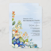 Ruhestand Party Elegante Blumenladen Einladung (Vorne/Hinten)
