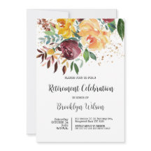 Ruhestand Party Elegante Chic Floral