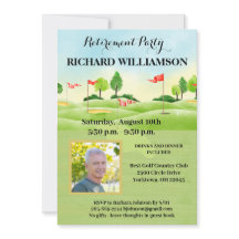 Ruhestand Party Foto Golf Party