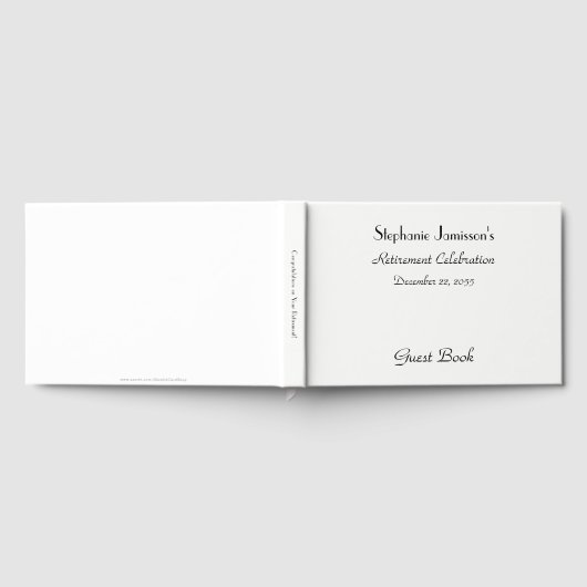 Ruhestand Party Gästebuch, Imitate Textured Burlap Gästebuch (Voll)