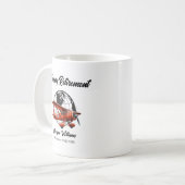 Ruhestand Party Globe Travel Flugzeug Orte Kaffeetasse (Vorderseite Links)