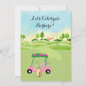 Ruhestand Party Golf Foto Party Einladung (Rückseite)