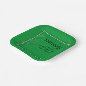 Ruhestand Party Golf Modern Corporate Green Black Pappteller (Gewinkelt)