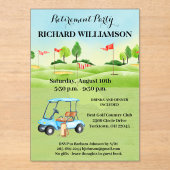 Ruhestand Party Golf Party Öffentliche Einladung (Vorderseite)