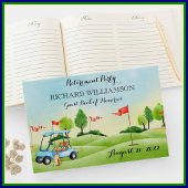 Ruhestand Party Golf Sign in Gästebuch