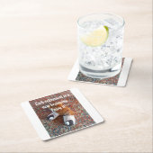 Ruhestand Party Ingwer Katze schlafend Hausschuhe  Rechteckiger Pappuntersetzer (Vor Ort)