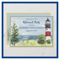 Ruhestand Party KüstenLeuchtturm Wasser