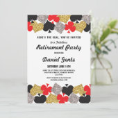 Ruhestand Party Las Vegas Casino Royale Einladung (Stehend Vorderseite)