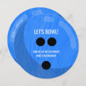 Ruhestand Party "Lass uns eine Schüssel geben!" Bl Einladung (Vorne/Hinten)