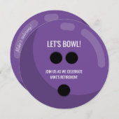 Ruhestand Party "Lass uns eine Schüssel geben!" Li Einladung (Vorne/Hinten)