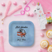 Ruhestand Party Nächstes Adventure Travel Flugzeug Pappteller (Party)