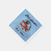 Ruhestand Party Nächstes Adventure Travel Flugzeug Serviette (Ecke)