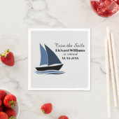 Ruhestand Party Nautic Sailing Theme Modern Serviette (Beispiel)