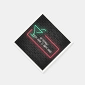 Ruhestand Party Neon \Signing Serviette (Ecke)