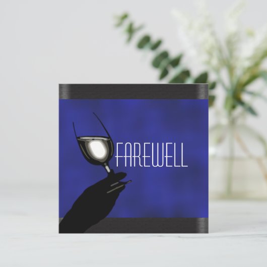 Ruhestand Party Ruhestand Abschied CUSTOMIZE Einladung (Stehend Vorderseite)