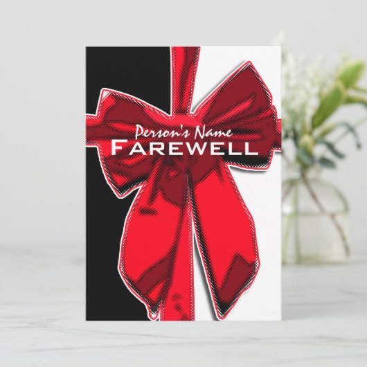 Ruhestand Party Ruhestand Abschied CUSTOMIZE Einladung (Stehend Vorderseite)