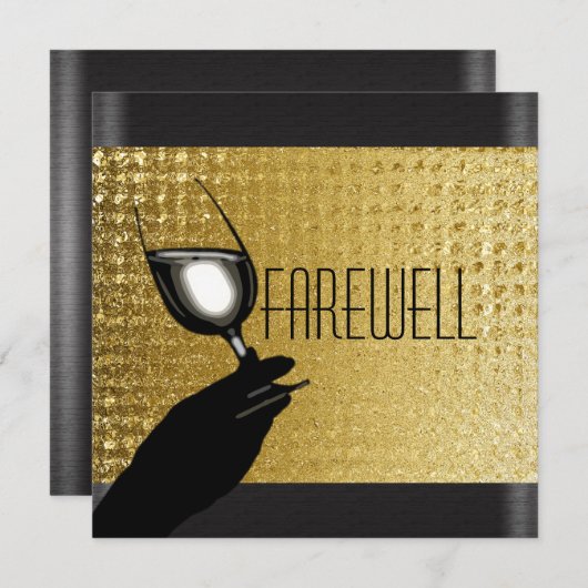 Ruhestand Party Ruhestand Abschied CUSTOMIZE Einladung (Vorne/Hinten)