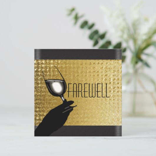 Ruhestand Party Ruhestand Abschied CUSTOMIZE Einladung (Stehend Vorderseite)