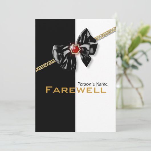 Ruhestand Party Ruhestand Abschied CUSTOMIZE Einladung (Stehend Vorderseite)